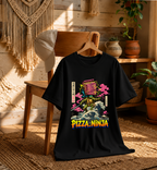 Pizza Ninja Leonardo Surfing Great Wave Japanese Ukiyo-e