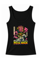 Pizza Ninja Leonardo Surfing Great Wave Japanese Ukiyo-e