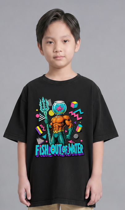 Fish Out Of Water Aquaman Fishbowl Retro 90s Memphis Comic