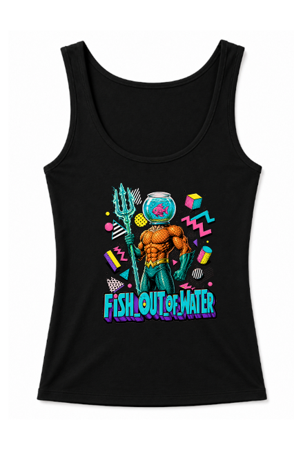 Fish Out Of Water Aquaman Fishbowl Retro 90s Memphis Comic