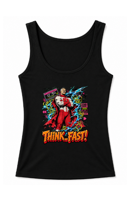 Think Fast Omni-Man Retro Cassette Glitch Comic