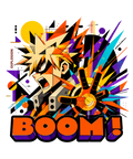 Boom Explosion Hero Abstract Comic Streetwear