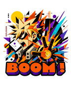 Boom Explosion Hero Abstract Comic Streetwear