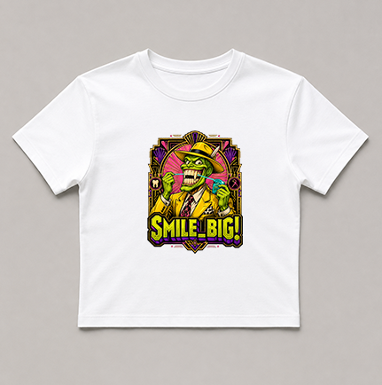 Smile Big Green Mask Yellow Zoot Suit Vintage Comic