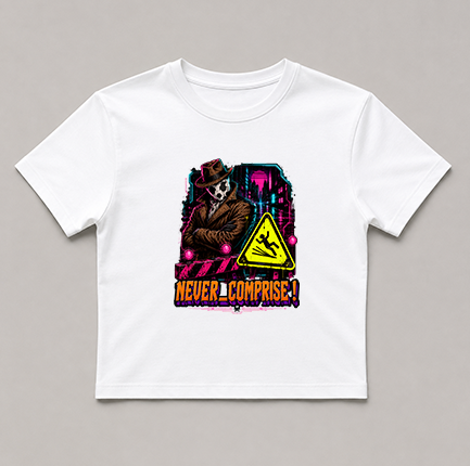 Never Compromise Vigilante Detective Comic Synthwave