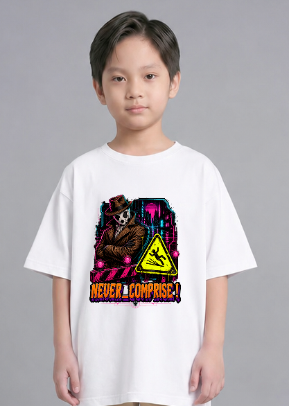 Never Compromise Vigilante Detective Comic Synthwave