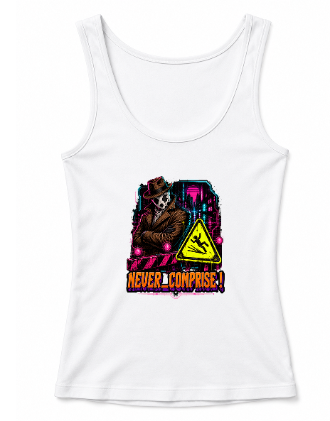Never Compromise Vigilante Detective Comic Synthwave