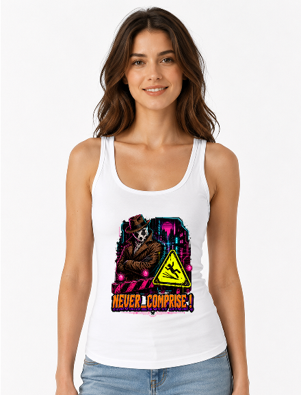 Never Compromise Vigilante Detective Comic Synthwave