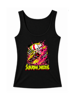 Suburban Daredevil Kick Skater Vintage Stunt Cartoon