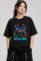 Deep Sea Rebels Fish Hooks Punk Rock Neon Underwater