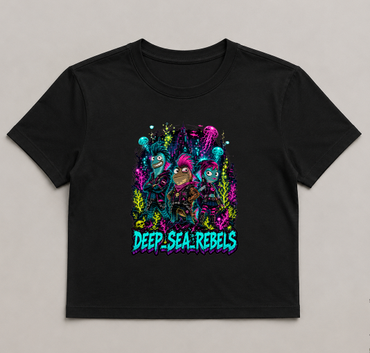 Deep Sea Rebels Fish Hooks Punk Rock Neon Underwater