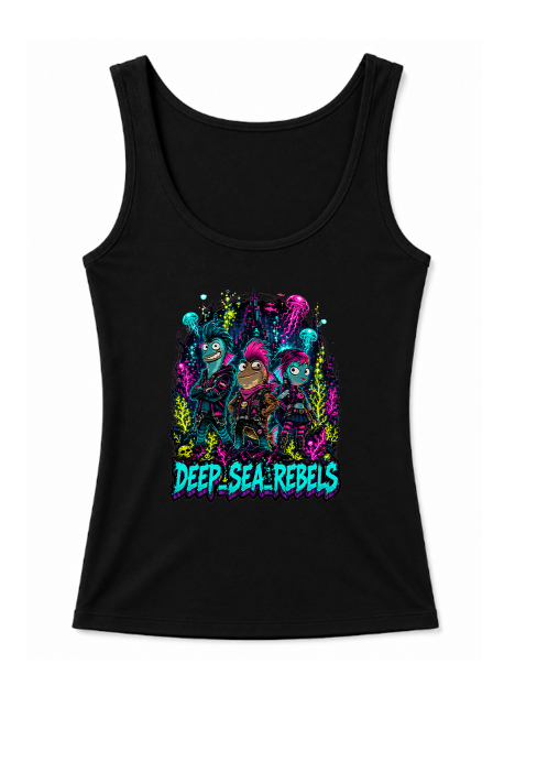 Deep Sea Rebels Fish Hooks Punk Rock Neon Underwater