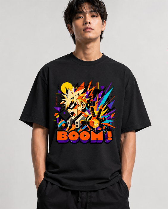 Boom Explosion Hero Abstract Comic Streetwear