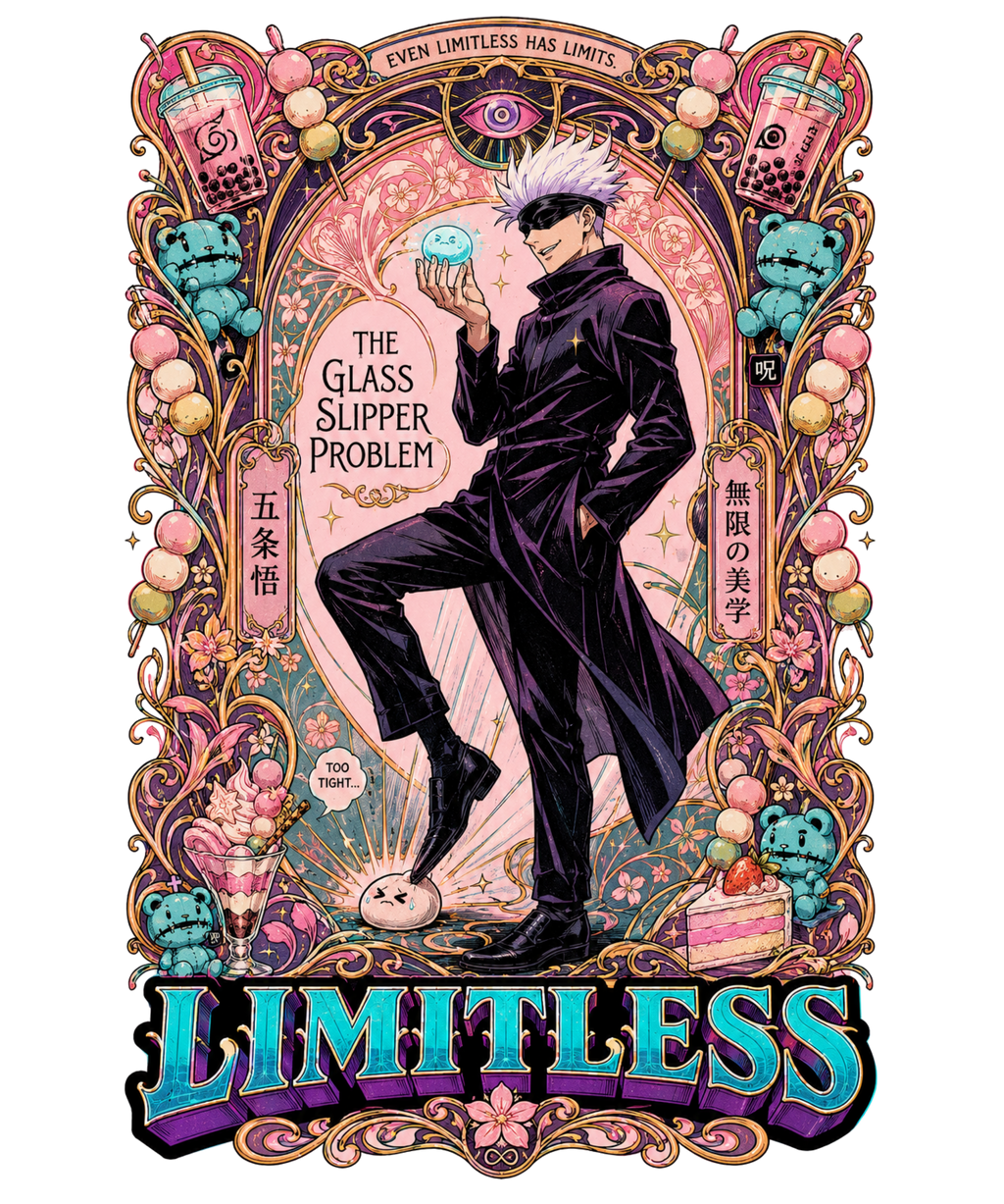 Limitless Sorcerer Art Nouveau Aesthetic Anime Streetwear