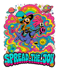 Spread The Joy Wander Over Yonder Retro Psychedelic Cartoon