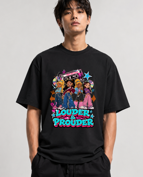 Louder & Prouder Y2K Mixtape Girl Squad Retro 2000s Cartoon