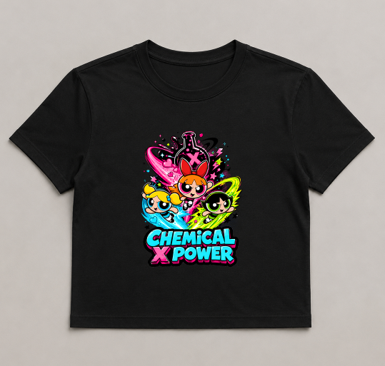 Chemical X Power Blossom Bubbles Buttercup Retro Cartoon