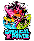 Chemical X Power Blossom Bubbles Buttercup Retro Cartoon