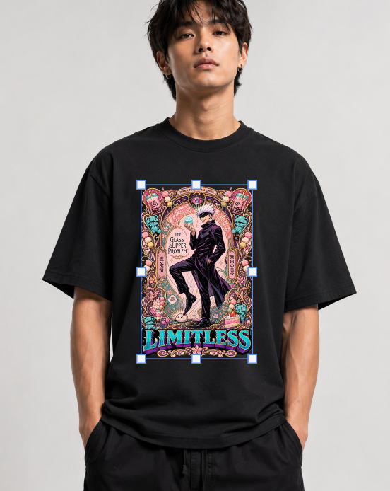 Limitless Sorcerer Art Nouveau Aesthetic Anime Streetwear