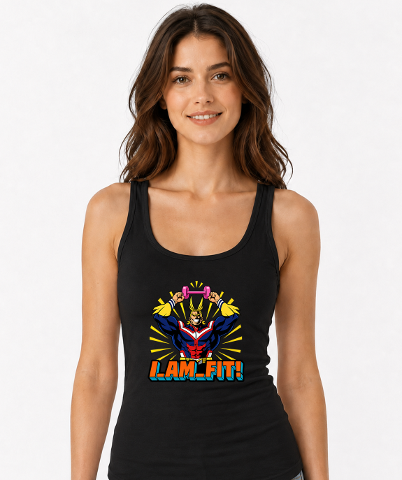 I Am Fit Symbol of Peace Gym Parody Anime Streetwear