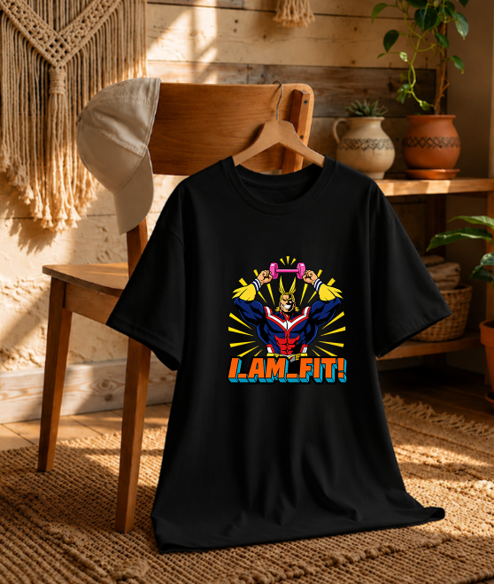 I Am Fit Symbol of Peace Gym Parody Anime Streetwear