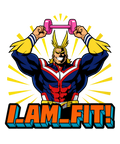 I Am Fit Symbol of Peace Gym Parody Anime Streetwear