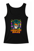Laboratory Rules Dexter Boy Genius Science Retro Cartoon