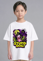 Stupid Dog Nowhere Farmhouse Horror Pink Dog Retro Cartoon