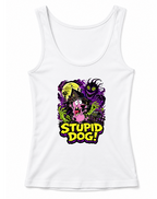 Stupid Dog Nowhere Farmhouse Horror Pink Dog Retro Cartoon