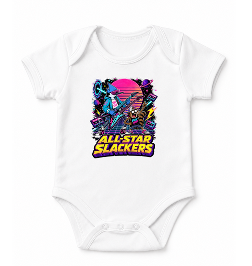 All Star Slackers Synthwave Cartoon Rock Band