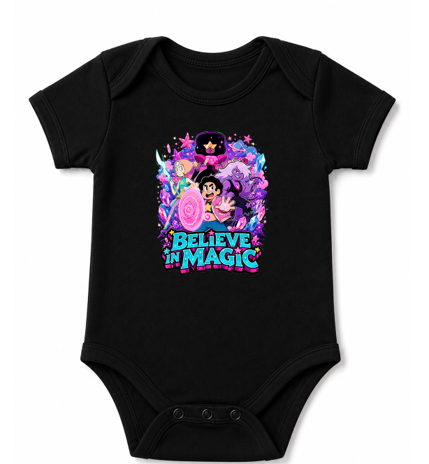 Believe In Magic Crystal Gems Steven Rose Quartz Retro Cartoon