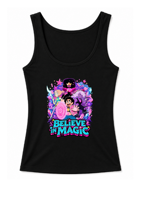 Believe In Magic Crystal Gems Steven Rose Quartz Retro Cartoon