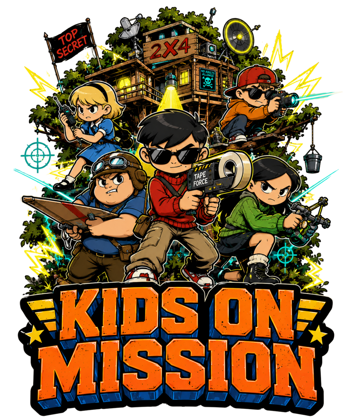 Kids On Mission Secret Treehouse Sector Operatives