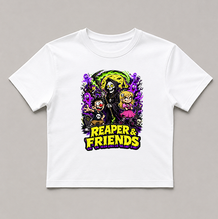 Reaper & Friends Spooky Cartoon Graveyard Goth