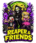 Reaper & Friends Spooky Cartoon Graveyard Goth