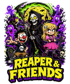 Reaper & Friends Spooky Cartoon Graveyard Goth