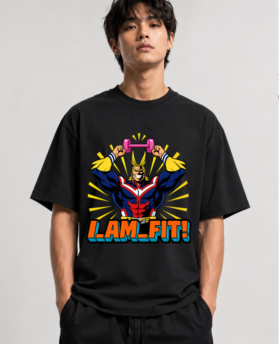 I Am Fit Symbol of Peace Gym Parody Anime Streetwear