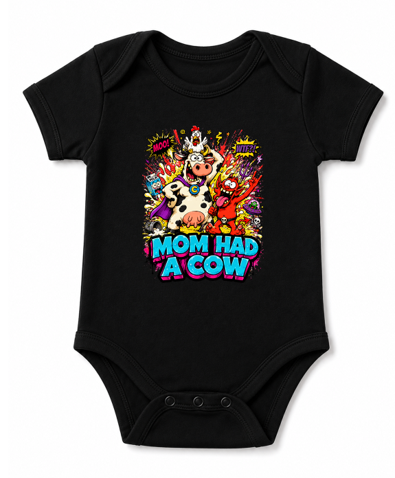 Mom Had A Cow Supercow Chicken Red Guy 90s Cartoon Parody