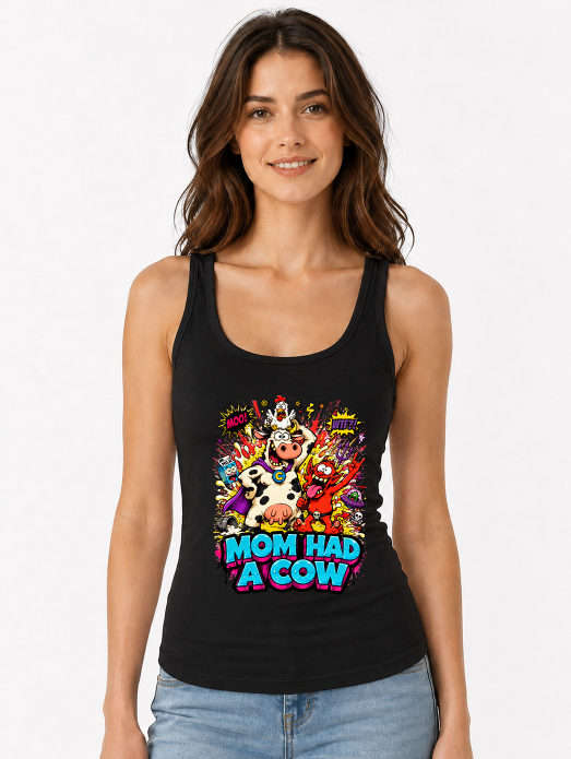 Mom Had A Cow Supercow Chicken Red Guy 90s Cartoon Parody