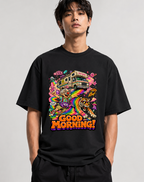 Good Morning Uncle Grandpa Giant Realistic Flying Tiger RV Retro Psychedelic