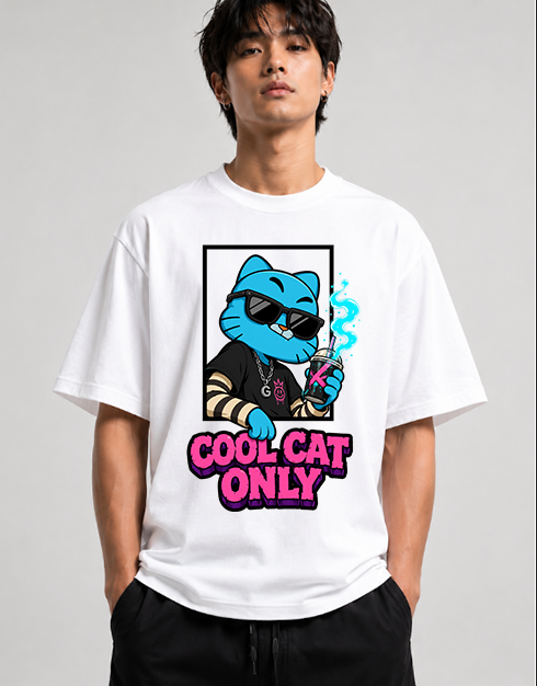 Cool Cat Only Blue Cat Streetwear Hip Hop
