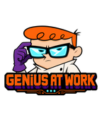 Genius At Work Dexter Boy Genius Lab Retro 90s Cartoon