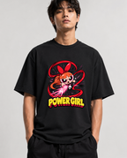 Power Girl Blossom Dynamic Punch Retro 90s Cartoon