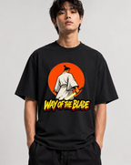 Way Of The Blade Samurai Warrior Red Sun Katana Retro Cartoon