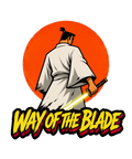 Way Of The Blade Samurai Warrior Red Sun Katana Retro Cartoon