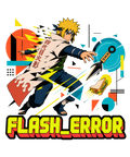 Flash Error Yellow Teleport Ninja Parody Anime Streetwear