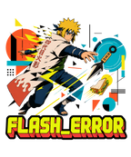 Flash Error Yellow Teleport Ninja Parody Anime Streetwear