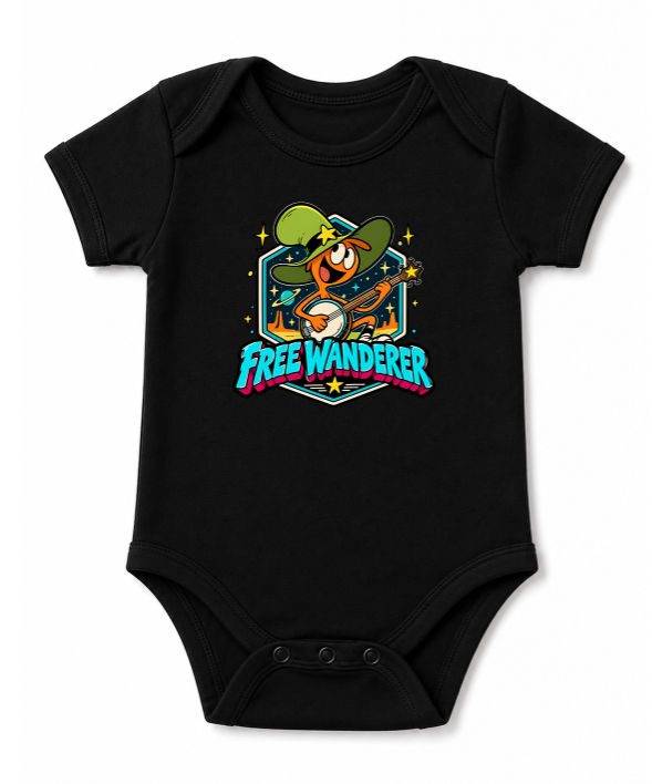 Free Wanderer Banjo Cosmic Space Retro Cartoon