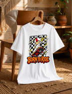 Born To Ride Stunt Skateboard Cartoon Daredevil