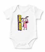 Panic Mode Scared Pink Dog Retro Cartoon